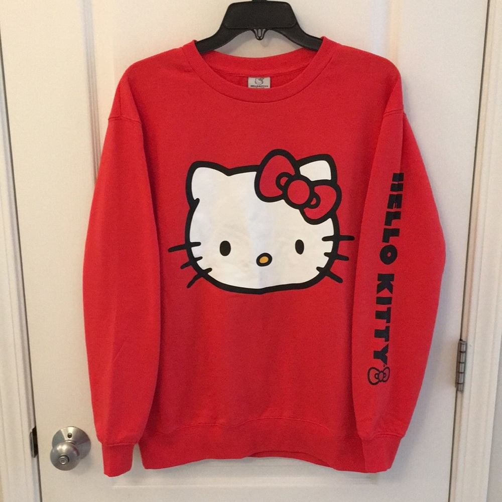 Hello Kitty Dark Coral Crewneck Sweatshirt